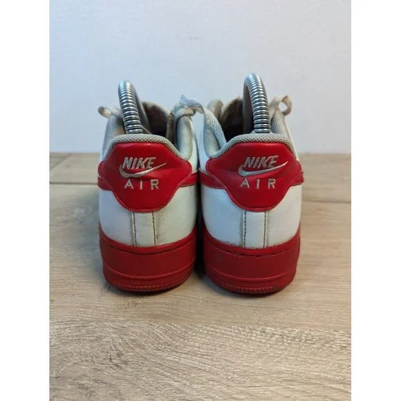 RARE! Size 6Y Nike Air Force 1 Low (GS) White University Red CV7663-102 Youth - Picture 3 of 8